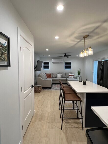 Kitchen island with all new appliances. - 2016 N Ave