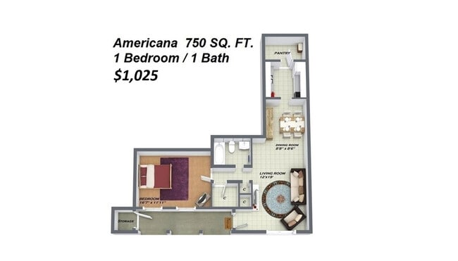 Floorplan - Sedgefield Apartments