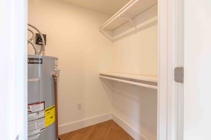 walk in closet with dedicated water heater - 517 18th St