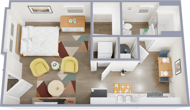 348 square foot studio apartment - Cottages at Sand Creek