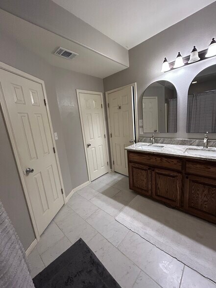 Master bath…Double sink - 411 Mason Cir