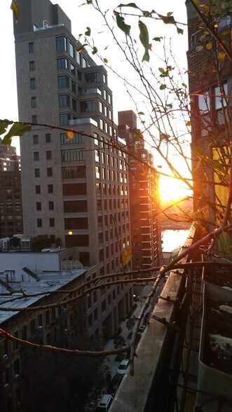 View of East River from terrace - 520 E 81st St
