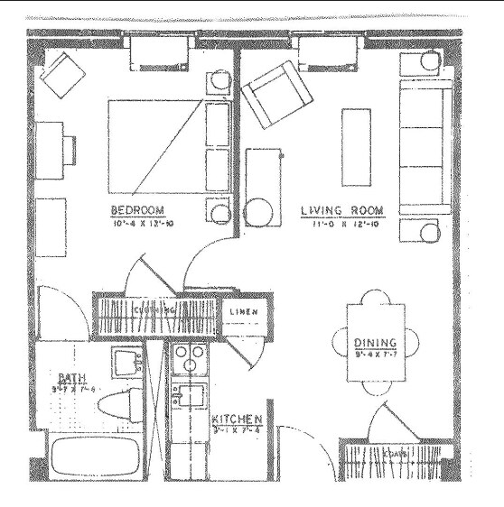 1 Bedroom - Vineville Tower