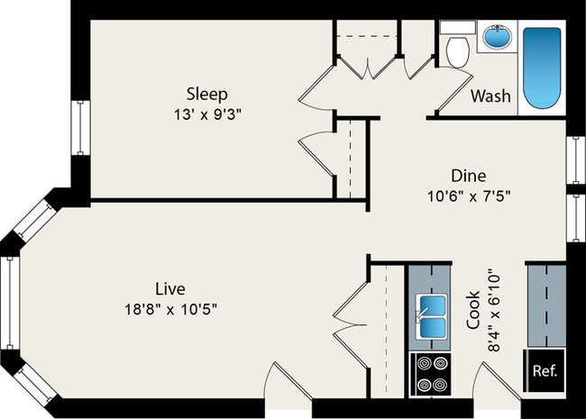 Floorplan - Reside at 849