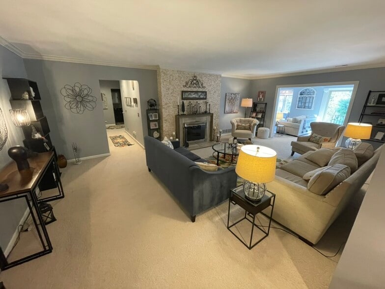 living room and hallway - 90 Bishop Sq