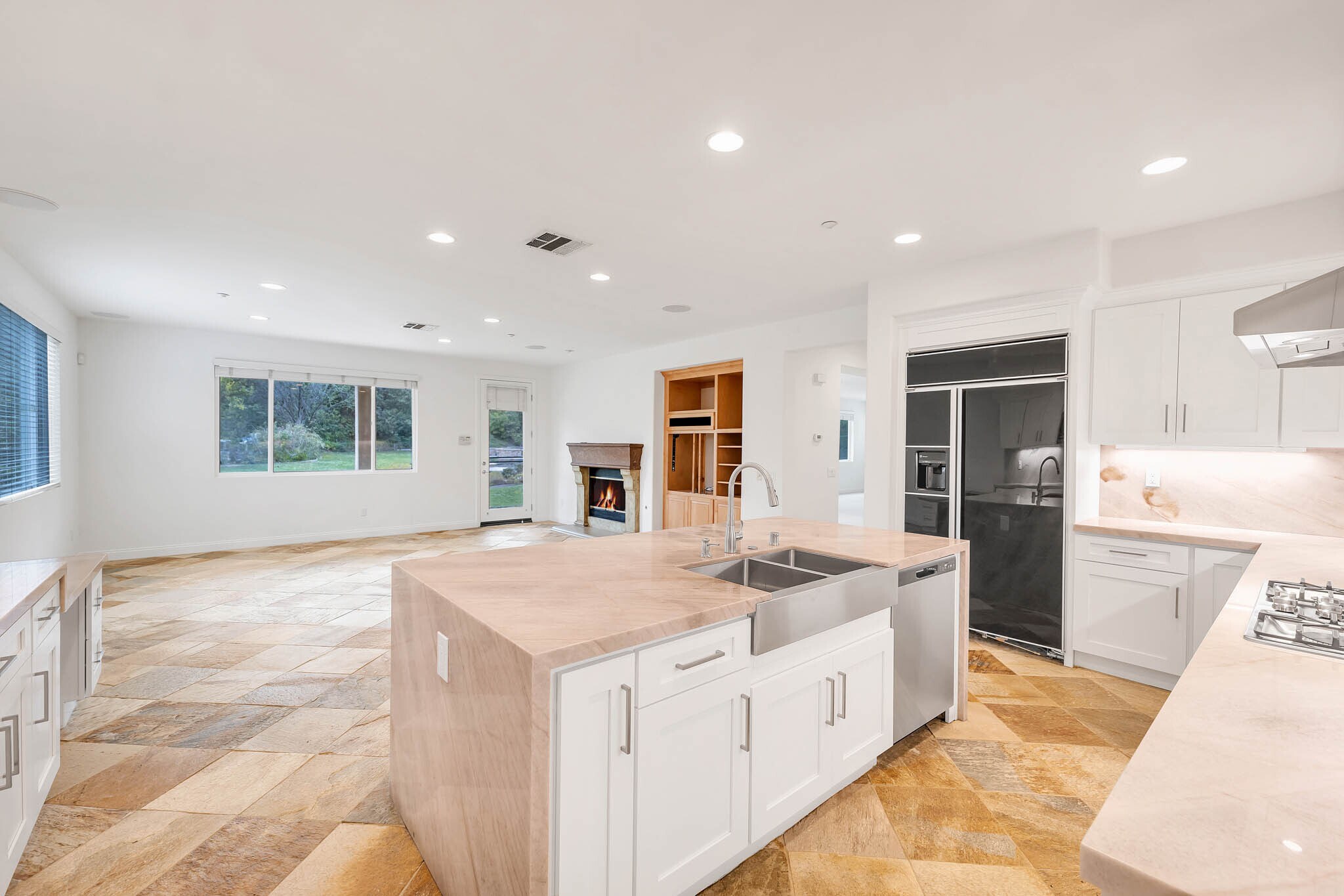 Kitchen Island View To Family Room - 12215 Delante Ct