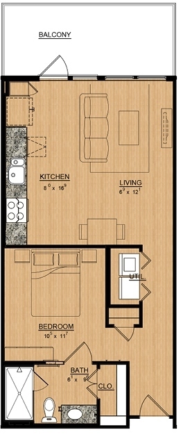 Floorplan - Magnolia Lofts on Vickery