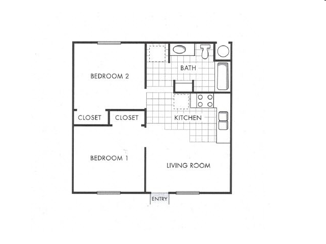 2BR/1BA - Silver Ridge