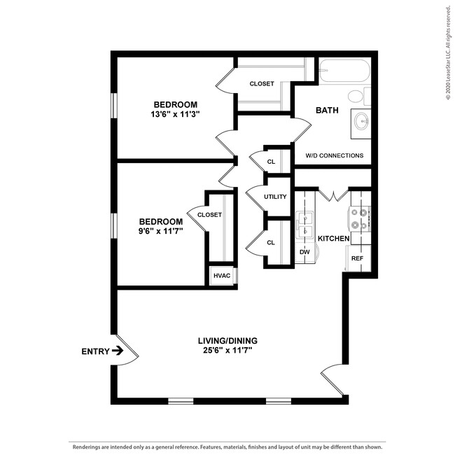 Floorplan - Castle Terrace Apartments