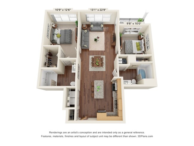 Floorplan - Grayson Ridge 55+ Apartments