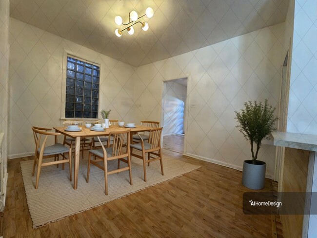 Virtually staged dining room - 2748 Walnut St