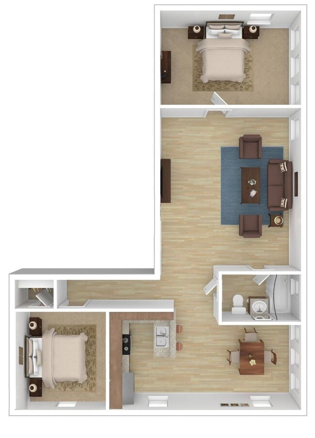 Floorplan - Burlingame Apartments