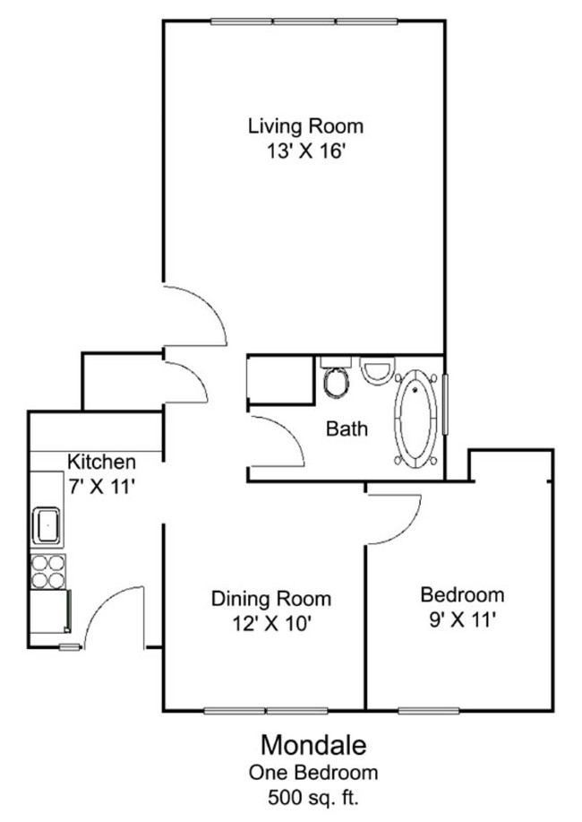 Floorplan - The Breton Apartments