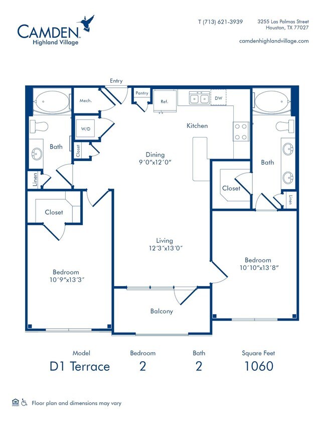Floorplan - Camden Highland Village