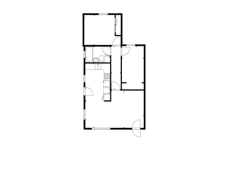 Floorplan including 690 Sq Ft of home! - 755 19th St