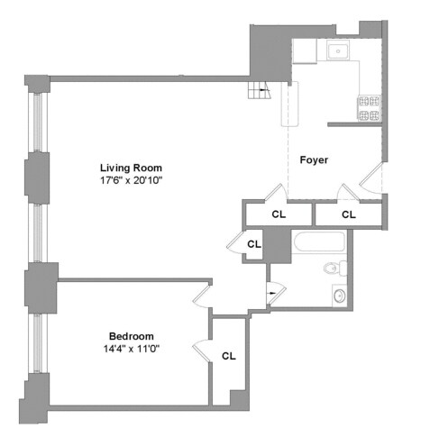 1BR/1BA - 88 Lexington Avenue