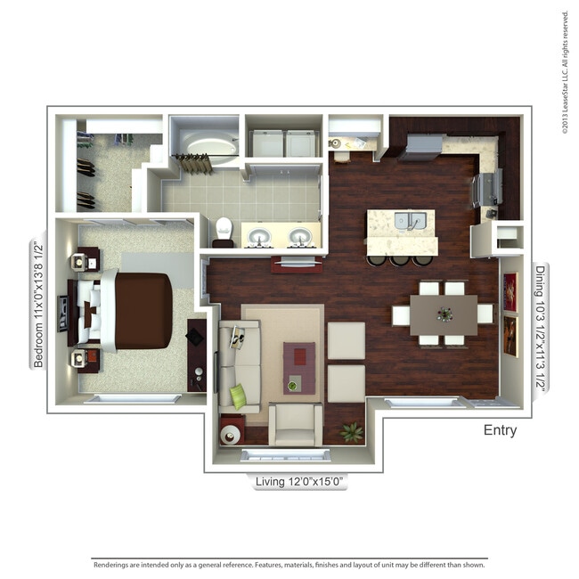 Floorplan - Valencia Place Apartments