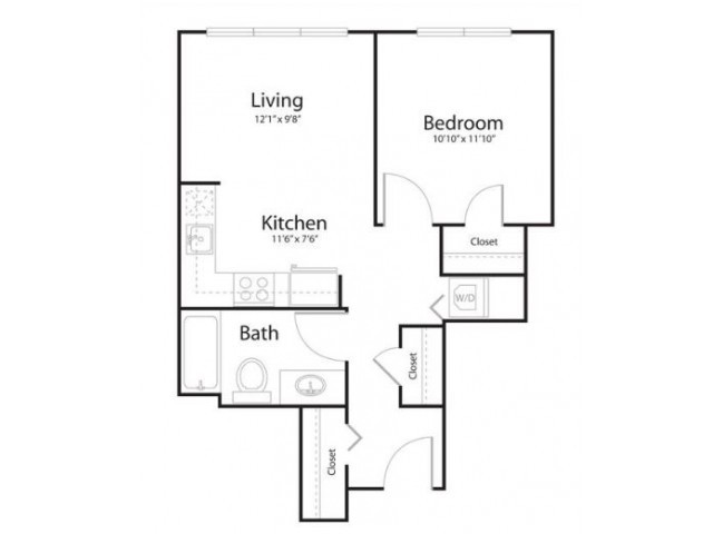 Floor Plan 1b1 - Waterline