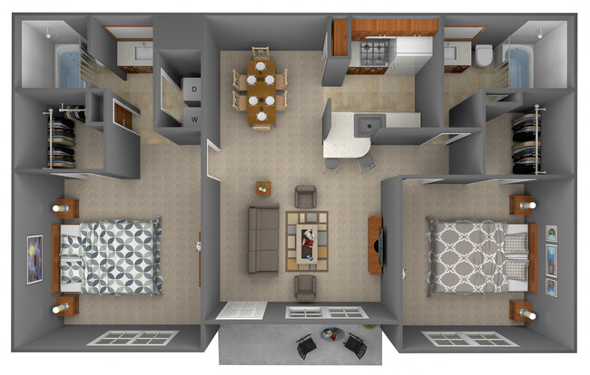 Floorplan - Lakeshire Place Apartment Homes