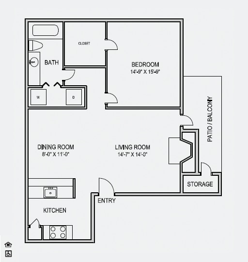 1BR/1BA - Casa Agave