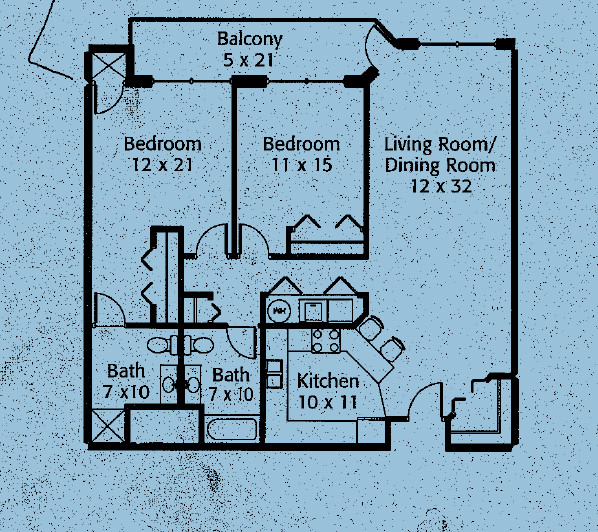 unit layout - 2530 E 34th St