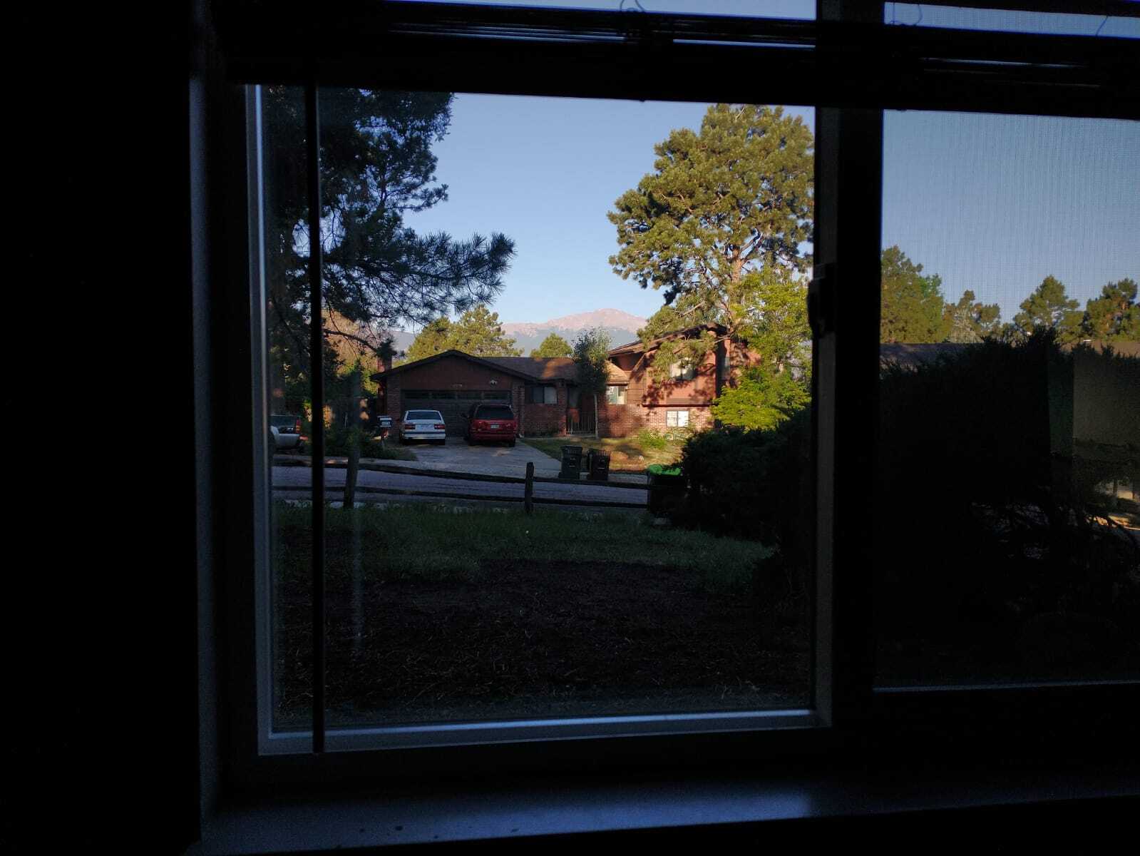 View of Pikes Peak from Family Room Window - 3275 Squaw Valley Dr
