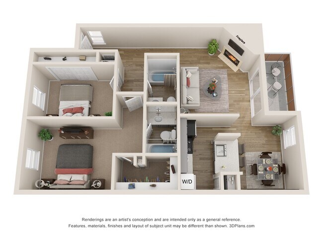 Floorplan - Vine Apartments