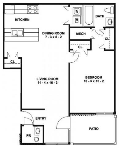 Floorplan - Brookfield Apartments