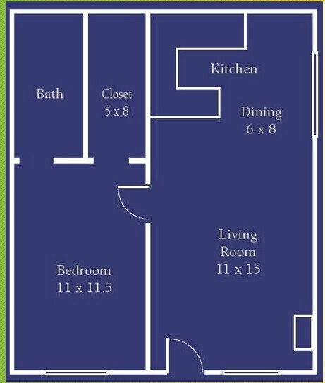 1BR/1BA - Rosewood Apartments