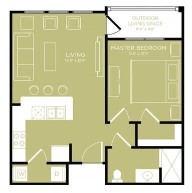 Floorplan - Retreat at Wylie 55+ Active Adult Apartment Homes