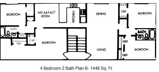 Floorplan - Oak Meadow Villa Apartments