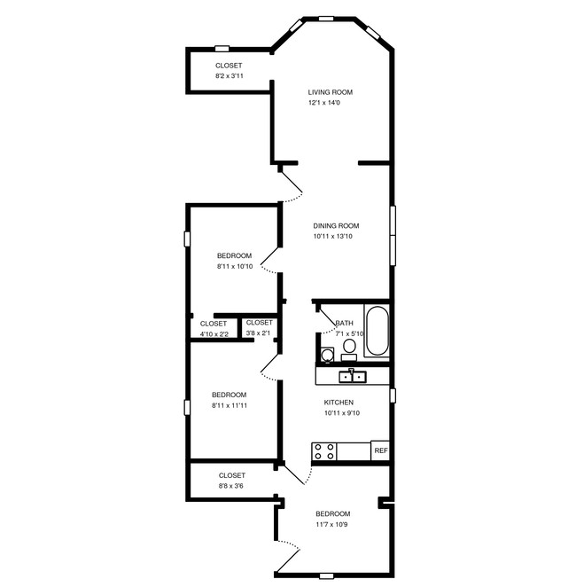 Floorplan - 2834-2838 Orchard