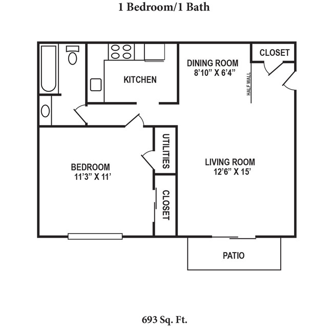 Floorplan - Oakwood Apartments