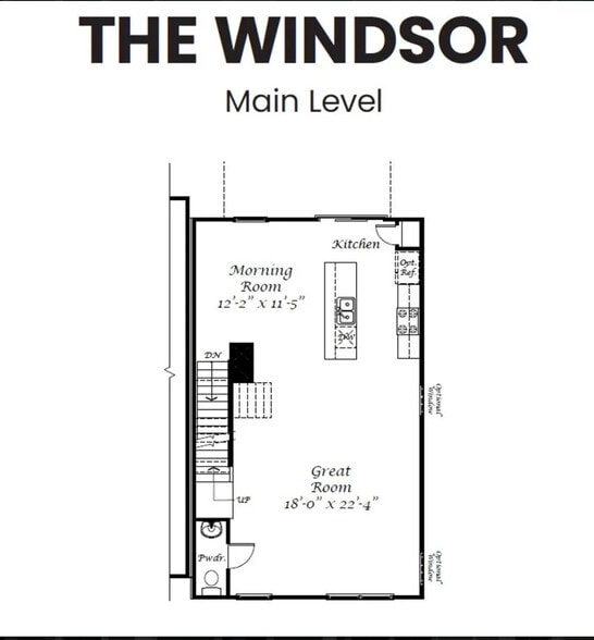 Main Level Floor Plan - 3046 Deptford St