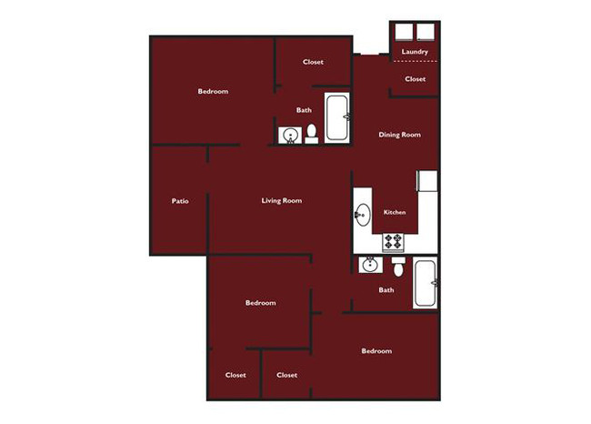 Floorplan - Tuscan Isle Apartments