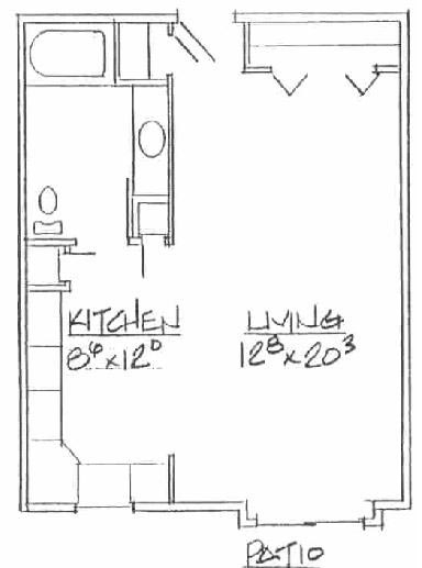 Efficiency - 515 SqFt - Furman Western Hills