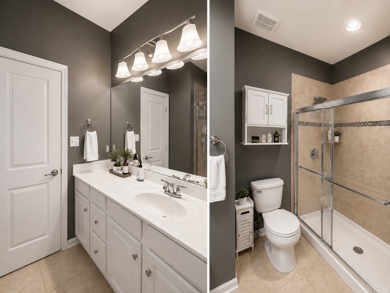 Master bathroom - 4502 Fait Ave