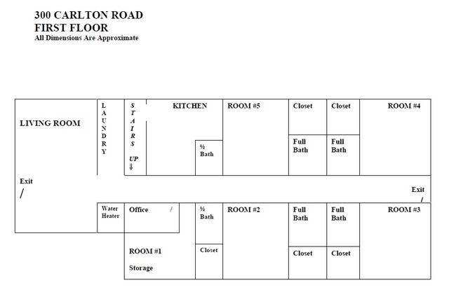 Floor Plan 1st - 300 Carlton Rd