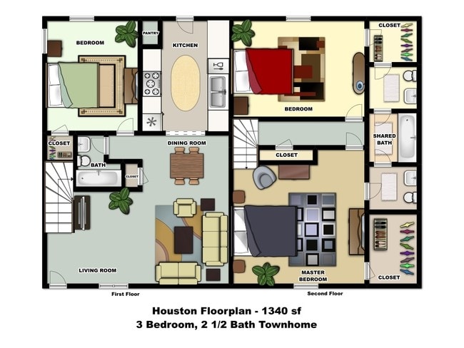 3BR/2.5BA - Cambridge Village Apartments