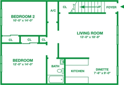 2BR/1BA - Rolling Glen Townhomes and Apartments