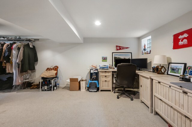 Large room in basement (works well as a non-conforming bedroom, office or flex room) - 1131 S Elizabeth St