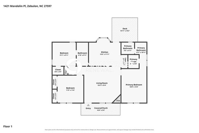 Building Photo - 3 Bedroom Pet-Friendly Home in Zebulon, NC with Main Street Renewal