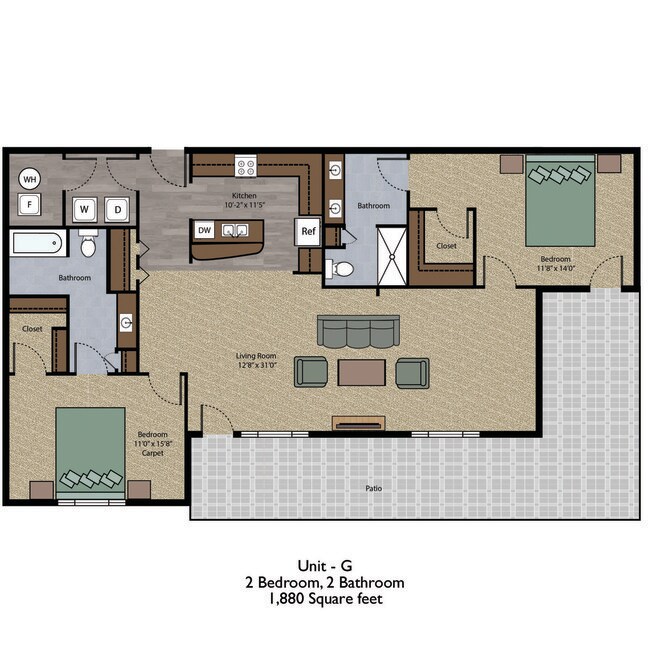Floorplan - The Apartments at Lux 96
