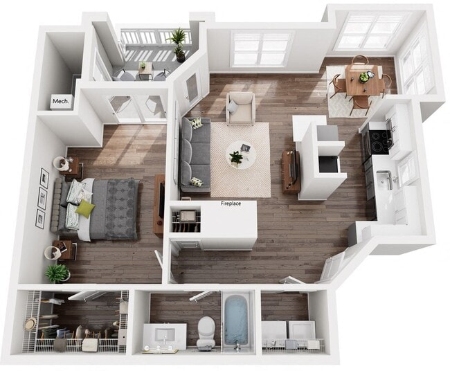 Floorplan - Cambridge Apartments