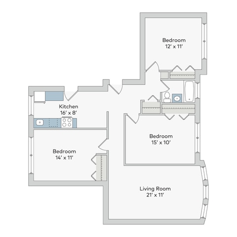 Floorplan - 5222-38 S. Drexel Avenue