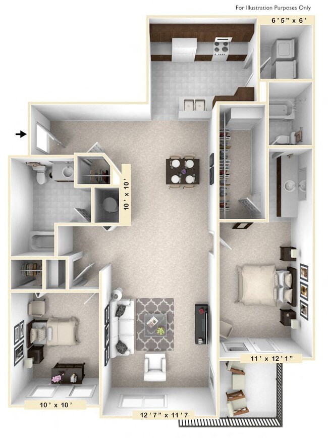 Floorplan - Enclave Apartments