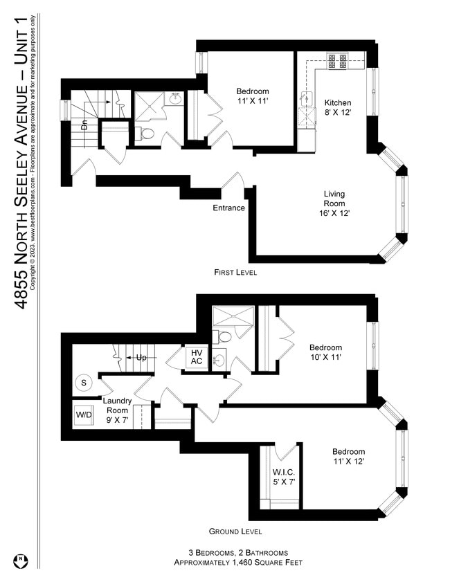 Floorplan - 2015-19 W. Ainslie / 4855-57 N. Seeley