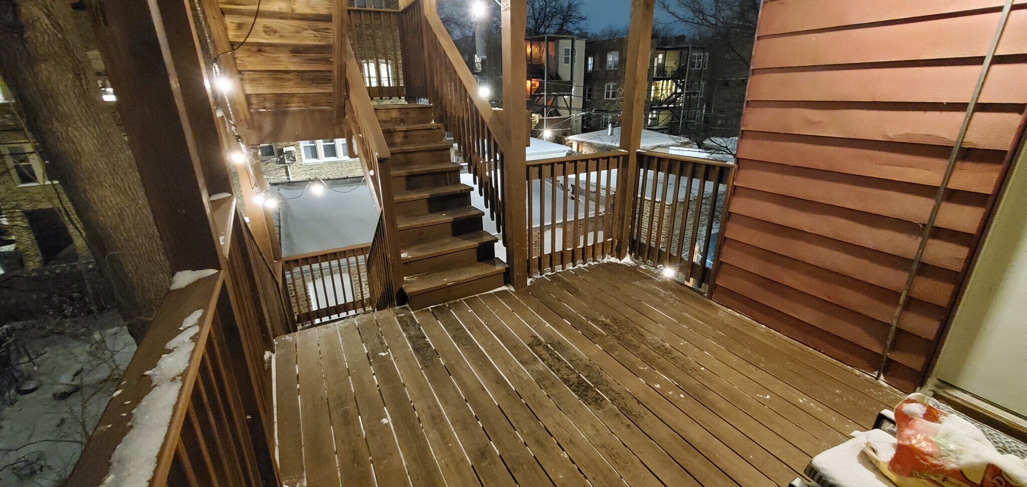 deck/porch in winter - 6442 N Glenwood Ave