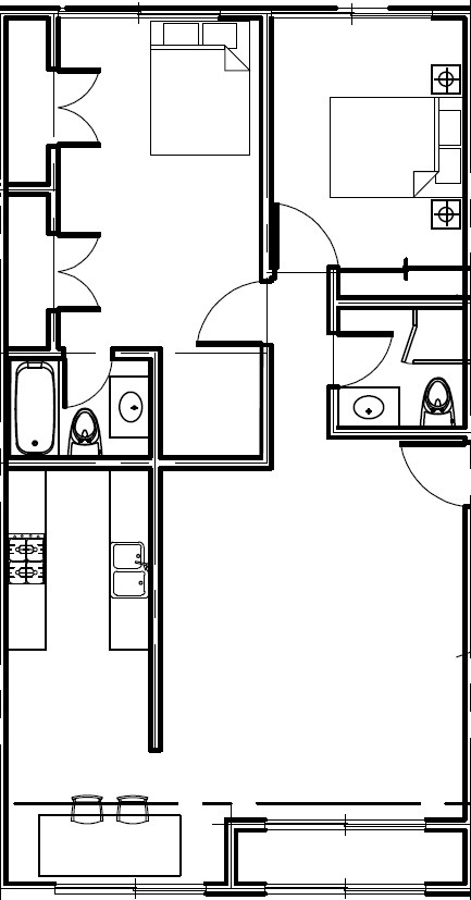 Floorplan - 6701 Waring Ave