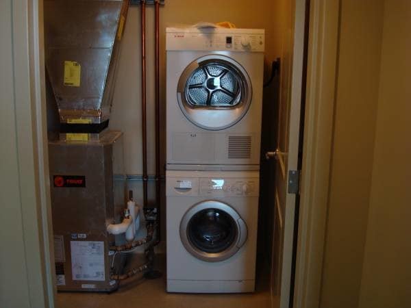 Stacked Washer and dryer - 105 Christina Landing Dr